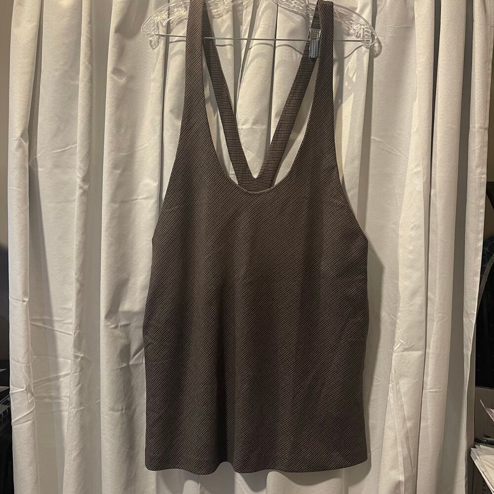 Zara-Trafaluc Jumper Dress/Overalls Womans Large gray-black-maroon
